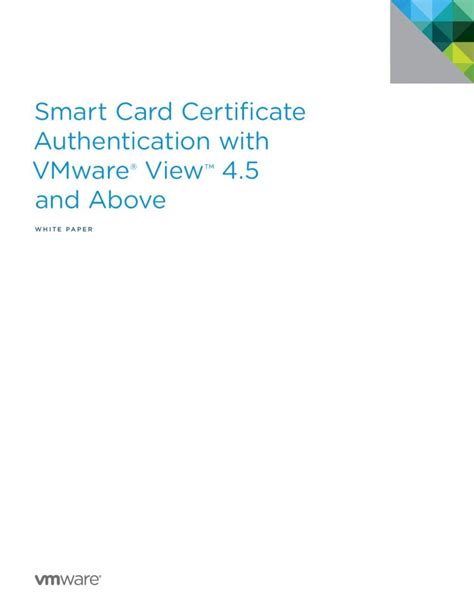 vmware horizon client smart card or certificate authentication is required|Connecting to View Connection Server with SmartCard .